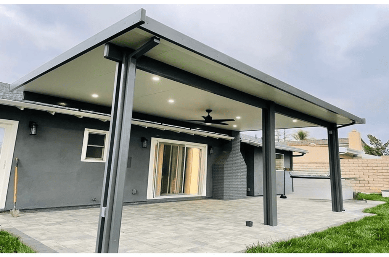 Flatpan patio cover